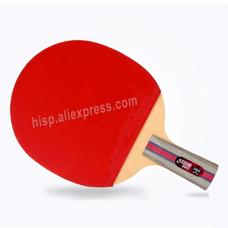 DHS 4-Star Table Tennis Racket (T4002, T4006) with Rubber Set Ping