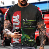 Fashion Cool Design Men T-shirt Motor Oil Racing Graphic Printed Casual Best Seller Top Branded Oversized Tee Shirt Wholesale