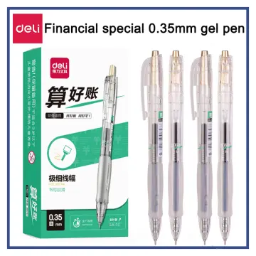 3 pcs/lot 0.3mm Fine Gel Pens Chinese Elegant Black Finance Needle Pens For  Writing Office School Supplies Kawaii Stationery Pen