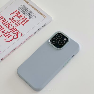 Silicone premium 2 layer Case (blue gray colors)