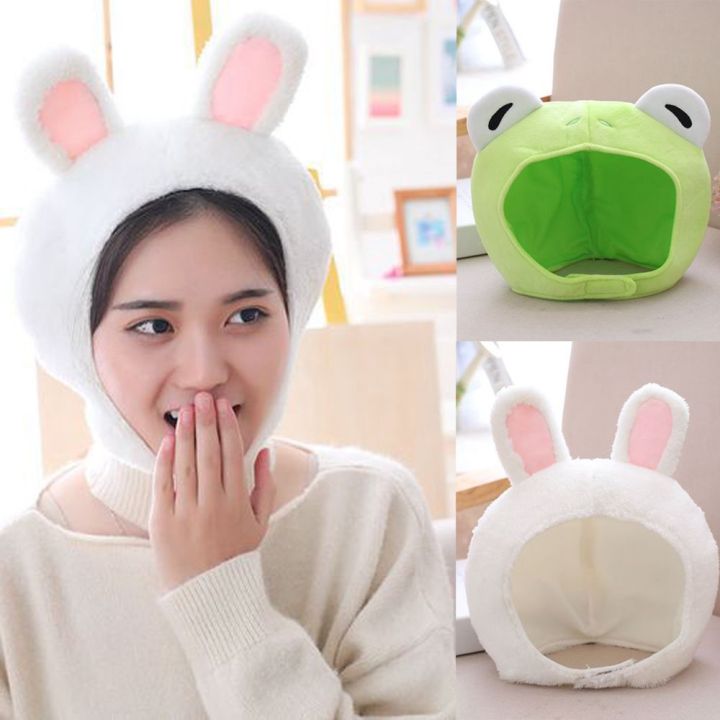 new-fashion-girl-funny-animal-cute-plush-ear-hat-cap-head-cover-plush-gift-dress-party-headwear-fashion-accessories