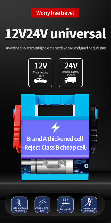 zodiac-tiger-จั้มสตาทรถยนต์-40000mah-12v-24v-การจดจำอัจฉริยะ-jump-starter-ไฟฉาย-led-สามารถสตาร์ทรถยนต์และรถบรรทุกประเภทต่างๆได้อย่างรวดเร็วและมีคุณภาพสูง