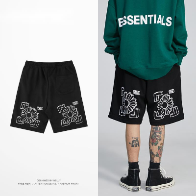 M-7XL Mens Clothing Short Pants Men Shorts Plus Size Loose Black Boy Drawstring Shorts Seluar Pendek Lelaki Ready Stock Mens Sports Basketball Gym Holiday Beach Pants