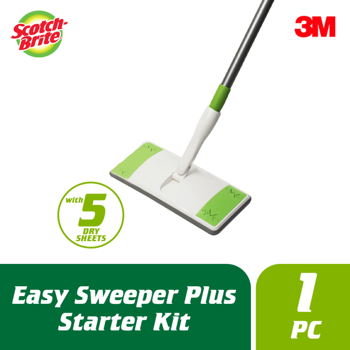 3M Scotch Brite Easy Sweeper Plus+, Raised cushion pad with
