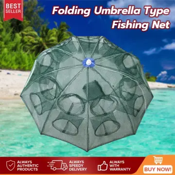 Fishing Net Trap with 6/8/16 Holes Automatic Folding Nylon