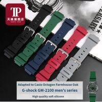 {TATLLr}สายนาฬิกาซิลิโคนคุณภาพสูง16มม. สำหรับ G SHOCK Casio GM2100 GA2100 DW5600 GA5600 6900 Series สายยางผู้ชาย39; S สร้อยข้อมือสีเขียว