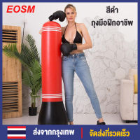 EOSM ดำ 1 คู่ที่มีคุณภาพสูงผู้ใหญ่ถุงมือมวยหนัง MMA ถุงมือมวย Sanda ไทย 1 Pair Adults Boxing MMA Gloves Black Color