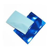 【DT】 hot  300pcs Blue Color Open Top Vacuum Packaging Mylar Bag Heat Sealable Three Side Sealed Aluminum Foil Packing Bag