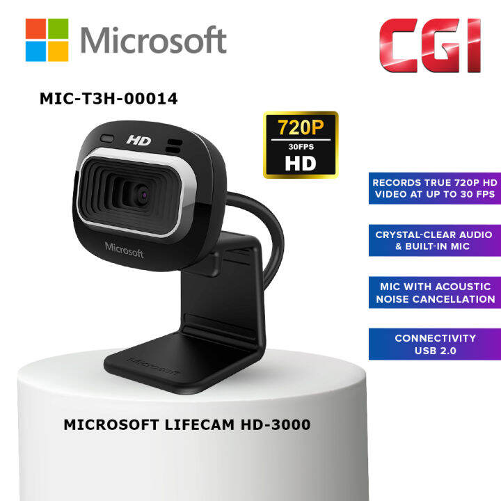 microsoft hd 3000 webcam specifications