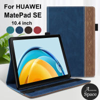 สำหรับ Huawei MatePad SE 10.4นิ้ว2022สไตล์วินเทจ Casing Tablet AGS5-W09 AGS5-L09เคสมีช่องเสียบบัตรขาตั้งกระเป๋าเงินหนัง PU แบบฝาพับ