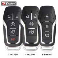 [MEES] YIQIXIN 3/4/5ปุ่ม Remote Key Shell สำหรับ Ford Fusion Explorer Edge Mustang 2013 2017 FCC:M3N A2C31243300 FSK902 HU101ใบมีด