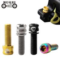 MUQZI 4PCS Bicycle M6*17/19 Titanium Disc Brake Caliper Screw Brakes Lever Bolt Stem Screw MTB Road Bike Hydraulic Brakes Parts Other Bike parts