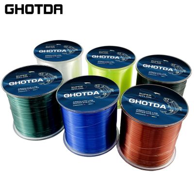 Ghotda 500M Qualified Standard Wire Diameter 0.14-0.5MM Strong Competitive Nylon Fishing Line