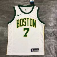 ยอดนิยม เสื้อกีฬาบาสเก็ตบอล ลายทีม NBA Jersey On Boston Celtics 7 Jaylen Brown 2020-21 ชุดเยือน 7 ชุด แนวเรโทร คลาสสิก สําหรับผู้ชาย