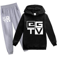 GGTV ชุดสเวตเตอร์มีฮู้ดสำหรับเด็กผู้ชาย,ชุดเสื้อสเวตเตอร์ขายาวแขนยาวมีฮู้ดสำหรับเด็กผู้หญิงกางเกงทรงหลวมชุดลำลองฤดูใบไม้ผลิฤดูใบไม้ร่วงปี PH1977เสื้อสเวตเตอร์แบบสวมศีรษะ2ชิ้น