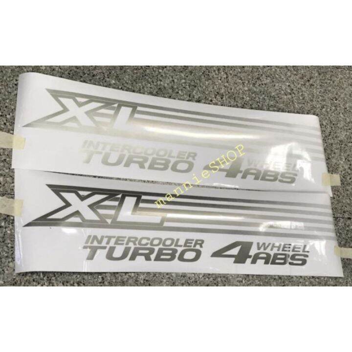 สติ๊กเกอร์แบบดั้งเดิมติดท้ายรถ-ford-คำว่า-xl-intercooler-turbo-4wheel-abs-หรือ-xlt-intercooler-turbo-4wheel-abs-ติดรถ-แต่งรถ-ฟอร์ด-sticker-สติ๊กเกอร์-อย่างดี-หายาก