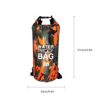 ：“{—— 30L Waterproof Swimming Bag Dry Sack Camouflage Colors Fishing Boating Kayaking Storage Drifting Rafting Bag 2L 5L 10L 15L 20L