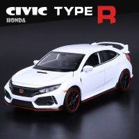 รถของเล่น1:32ฮอนด้า Civic Type-R Diecasts; รถของเล่นโมเดลรถเหล็กคอลเลกชันรถยนต์ไฟอิเล็กทรอนิกส์ของเล่นสำหรับเด็กเด็กเด็กผู้ชาย S