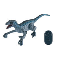 ไดโนเสาร์แบบใช้รีโมตควบคุมจำลองแสงและเสียงเย็นของเล่นเดิน Rovelociraptor 2.4G 4CH ไร้สาย RC ไฟฟ้า Jurassic ของเล่นจำลองไดโนเสาร์ของขวัญสำหรับเด็ก