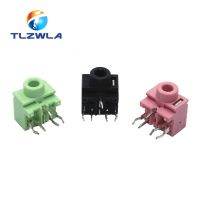 10Pcs 3.5mm 0357-5P Female Audio Connector PJ317 5Pin DIP Headphone Jack Socket PJ-317 pink green blue black