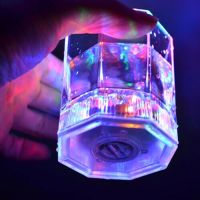 Flash Light Up Cups Multicolor Induction Glowing LED Light Ice Cubes Wine Glass For Bar Nightclub Festival Party