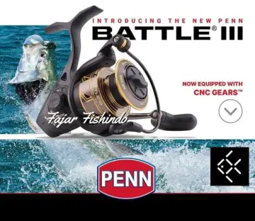 Reel Penn battle III pilihan ukuran 3000 4000 5000 6000