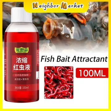 100ml Trout Cod Carp Bass Liquid Fish Bait Strong Fish Attractant  Concentrated Red Worm Additive High Concentration Fish Bait