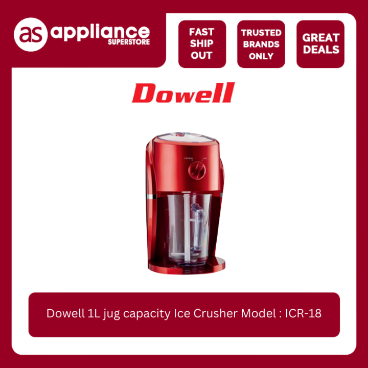 Dowell 1L jug capacity Ice Crusher ICR18 Lazada PH