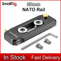 Smallrig รางนาโตหนา6มม. โปรไฟล์ต่ำ50มม. พร้อมตัวหนีบ NATO สำหรับ Release1เร็ว/BUN2468B 4ที่ยึดสกรู