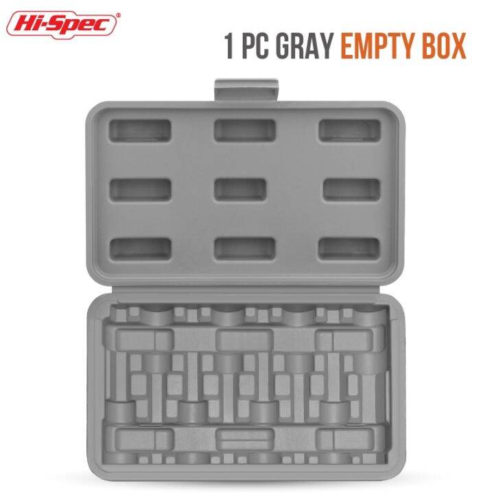 Grey 1pc Empty Storage Box Hi-Spec Short/Long Socket Set Organizadora ...