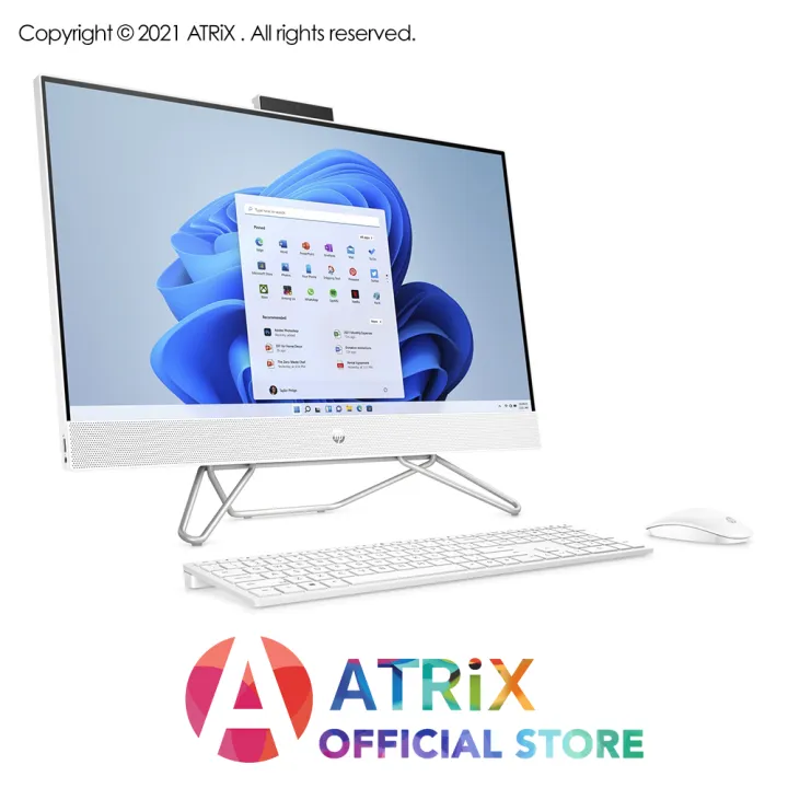 【MS Office|Express Delivery】HP All-in-One e 24-ck0011d/24-ck0012d PC | 23.8"diagonal FHD (1920x1080) IPS 250nits | Ryzen 5 5625U/Ryzen 7 5825U | Intel UHD Graphics 730 | 8GB/16GB DDR4-3200 | 512GB SSD