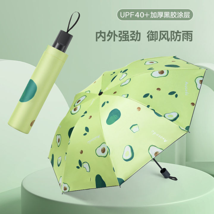 fruit-mini-pocket-umbrella-small-umbrella-folding-uv-protection-ambrella-capsule-with-case-5-fold-pocket-dual-coated-pvc-windpro