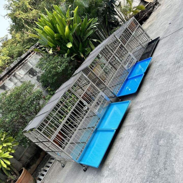 ส่งฟรี-stainless-steel-cage-กรงสแตนเลส-xl-l-m-กรงสัตว์เลี้ยง-ไม่เป็นสนิม-พับเก็บได้-แข็งแรง-กรงน้องแมว-กรงกระต่าย-กรงนก-กรงหมา-ไซบีเรีย