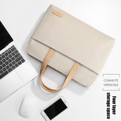 กระเป๋าแล็ปท็อปสำหรับ อากาศ13.3 Apple Xiaomi หัวเว่ย Matebook 14นิ้วกระเป๋าคอมพิวเตอร์15.6หญิง Pro15 13แขนกระเป๋าถือ