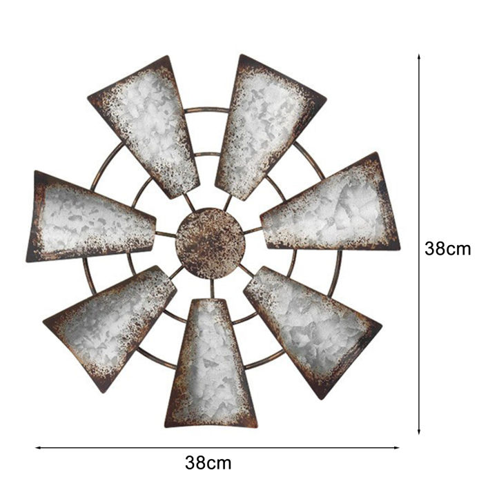 กังหันลม-gloryworld-ตกแต่งบ้านวินเทจเครื่องตกแต่งฝาผนังสนิมวินเทจบ้านไร่แบบชนบทเครื่องตกแต่งฝาผนังศิลปะโลหะที่เป็นเอกลักษณ์สำหรับเสน่ห์ของประเทศในห้องนอนบ้านและห้องนั่งเล่นน้อยกว่า