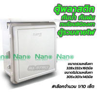 ตู้พลาสติก กันน้ำ Nano 102W (#เลือก1/10เซ็ต) ตู้กันน้ำ ตู้กันฝน ตู้กันร้อน ตู้รวมสายไฟ ตู้รวมสาย บล็อกลอย บล็อกลายกันน้ำ