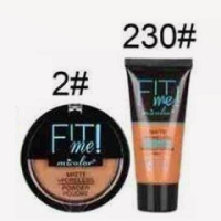 Fiti Me Monochrome Deep Skin Powder คอนซีลเลอร์ Moisturizing Deep Skin Liquid Foundation แอฟริกันสีชุดจัดส่งฟรี ~