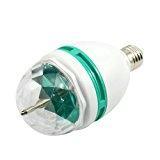 Adeeing 3W E27 Rgb หลอดไฟมายากลโคมไฟ Led หลากสี Ac 85-265V ไฟเวทีแบบหมุนรถยนต์ดีเจดิสโก้คลับปาร์ตี้ผับหลอดไฟ Led