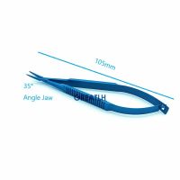 Ophthalmic Tweezer For Beaupre Cilia Angled Jaw Forceps Ophthalmic Eye Microsurgery Instrument