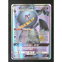 Pokemon Card ภาษาอังกฤษ Banette GX Card 157/168 จูเพ็ตตา Pokemon Card Gold Flash Light (Glossy)