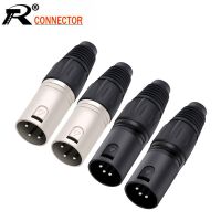 10PCS/Lot 3 Pin XLR Male Plug Connector Microphone MIC Adapter XLR  Termininal Audio Wire Connector