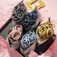 【CW】 50PCS/Pack 50 Color 5cm Hair Scrunchy HairBands Elastic Seamless Rope Accessories Headdress Ties