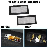 Car Air Outlet 1 Pair Vent Mesh Cover Conditioner For Tesla Model 3 Model Y Anti-Blocking Under Seat Adhesives Tape