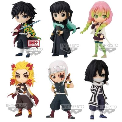 oeqqqo Genuine Spot Demon Slayer Anime Figure Kawaii Big Eyes Tokitou Muichirou Iguro Obanai Toys New Collection PVC Static Ornament