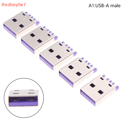 Re อะแดปเตอร์12 24พินตัวเมีย ตัวผู้ต่อกับลวดและสายเคเบิลรองรับบอร์ด PCB 5ชิ้น USB 3.1ชนิด C