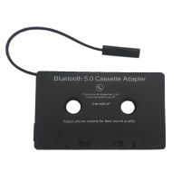 BT ตัวแปลงเทปคาสเซ็ตสำหรับรถสเตอริโอไร้สายเทป Cassette Aux อะแดปเตอร์สมาร์ทโฟนเทปเสียง Converter