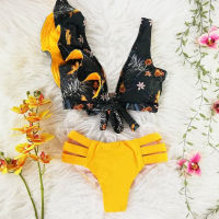 20212021 New High Waist Bikini Swimwear Women Swimsuit Ruffle Bikinis Set Swimming Suit Bathing Suit Summer Biquini Beachwear