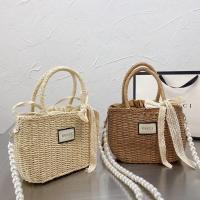 2023 new Mini Straw Handbags Hand-woven Women Summer Retro Straw Tote Bag Shoulder Bag Crossbody Bag Beach Handbags