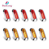 DANLONG STORE 10Pcs Truck Side Lights Tail Lamp 10-30V 4LED Turn Signal Light Daytime Running Lights For Trailer Truck RV