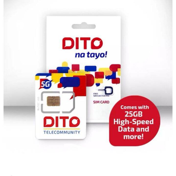 DITO SIM Card (With FREE 25GB internet data) | Lazada PH